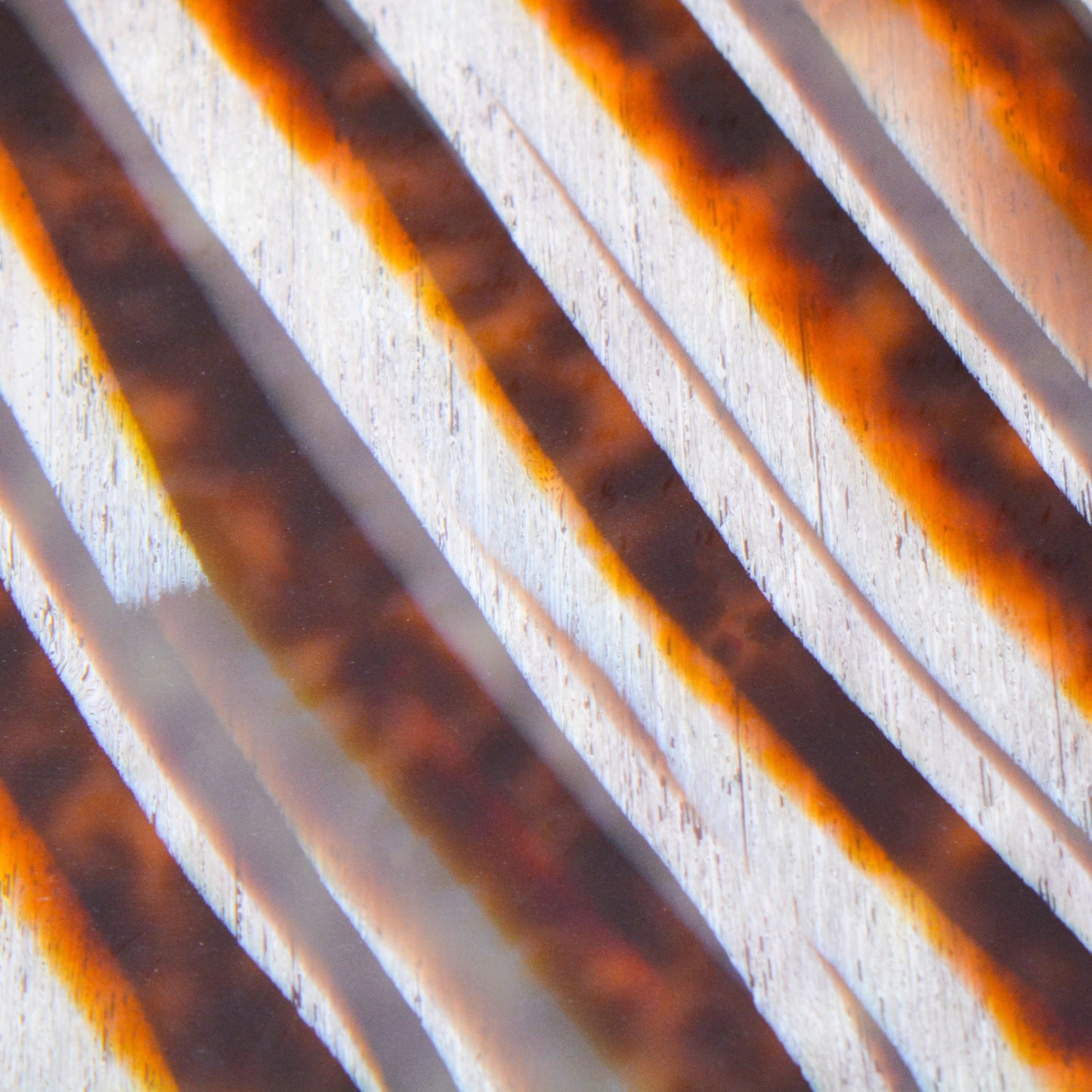 Amber Stripe Mazzucchelli Cellulose Acetate Sheet