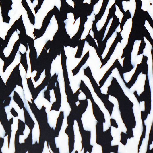 Black Zebra Mazzucchelli Cellulose Acetate Sheet