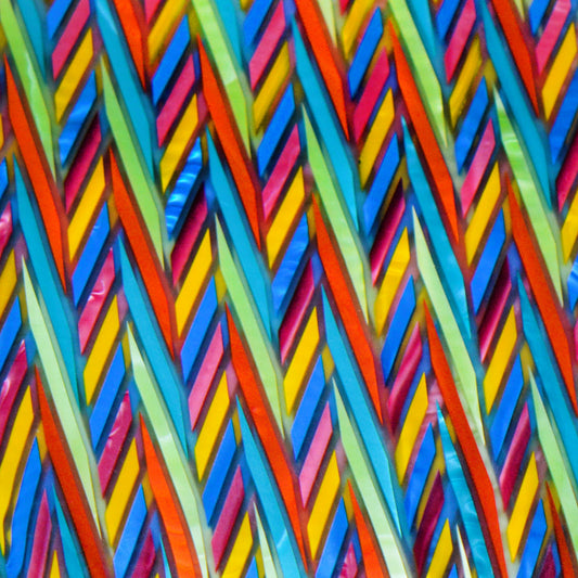 Rainbow Chevron Mazzucchelli Acetate Sheet
