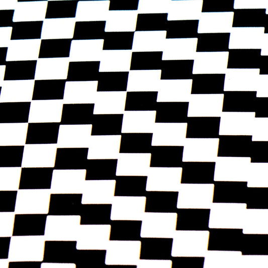 Black Check Mazzucchelli Cellulose Acetate Sheet
