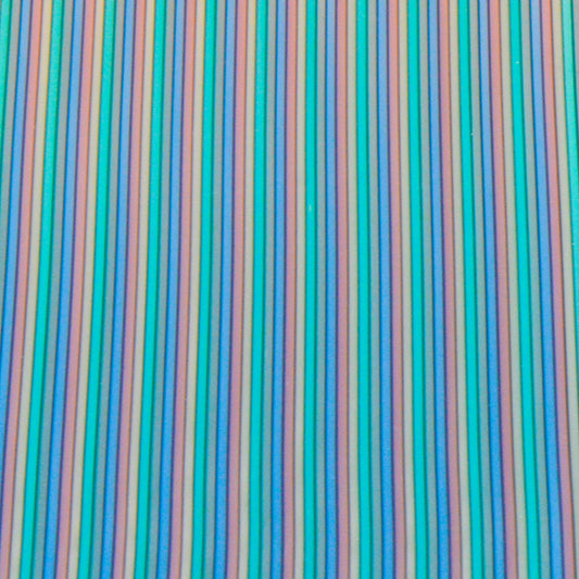 Aqua Pinstripe Mazzucchelli Cellulose Acetate Sheet