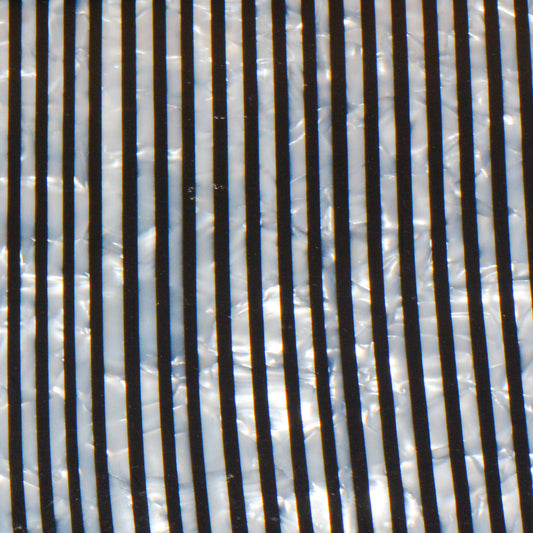 Silver Pinstripe Mazzucchelli Cellulose Acetate Sheet