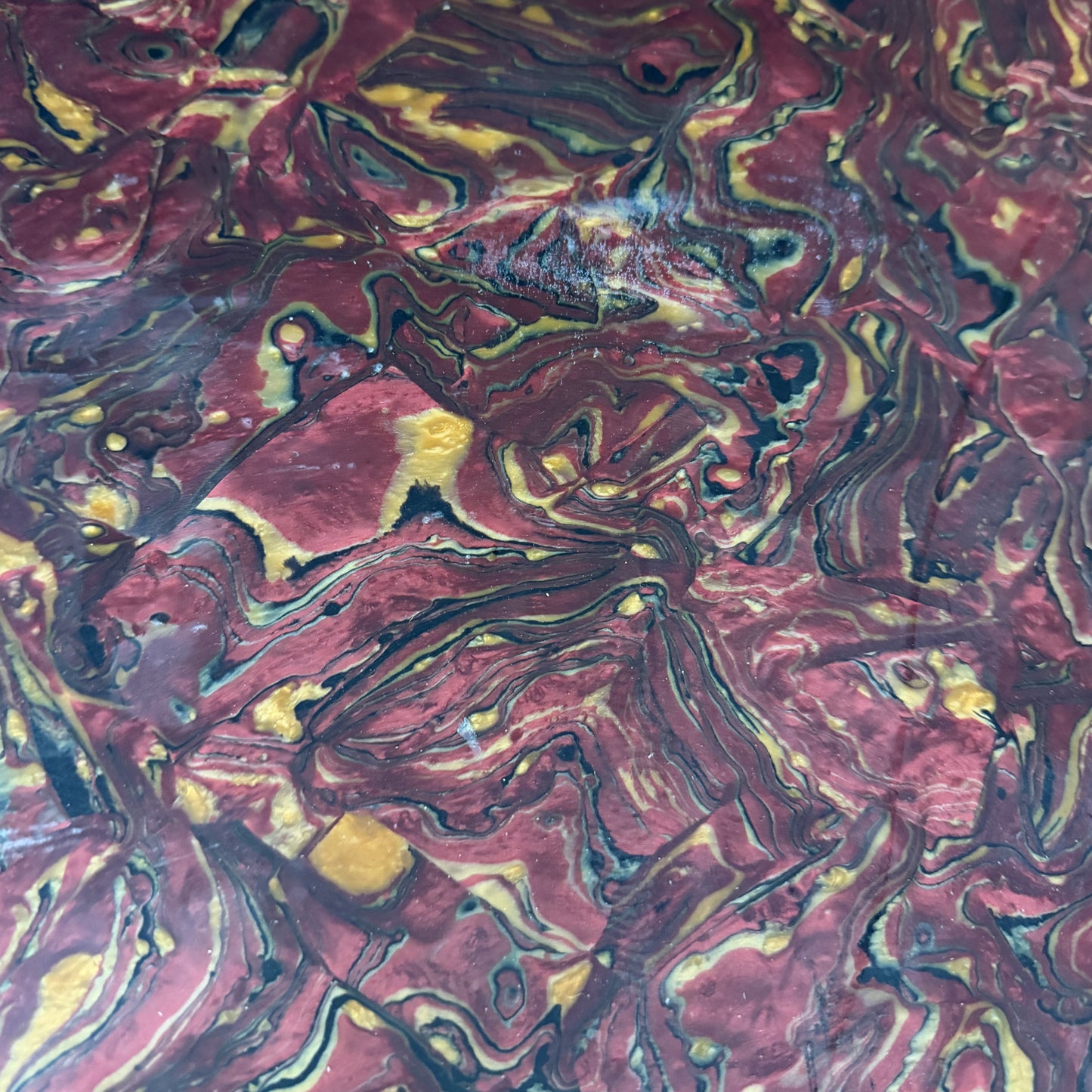 Crimson Marble Mazzucchelli Cellulose Acetate Sheet
