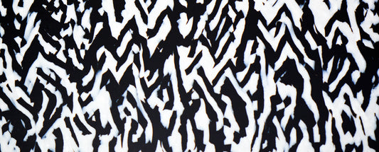 Black And White Striped Mazzucchelli Cellulose Acetate Sheet