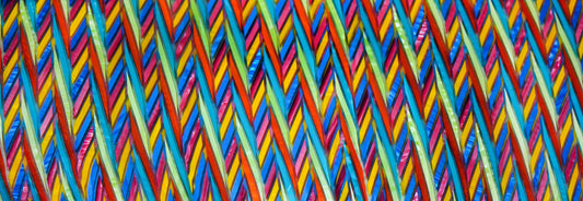 Rainbow Zig-Zag Mazzucchelli Acetate Sheet