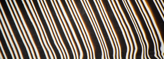 Zebra Striped Mazzucchelli Cellulose Acetate Sheet
