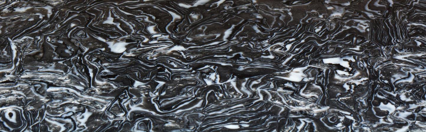 Black And White Marble Cellulose Acetate Sheet