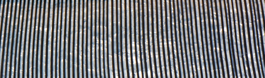 Black and White Striped Mazzucchelli Cellulose Acetate Sheet